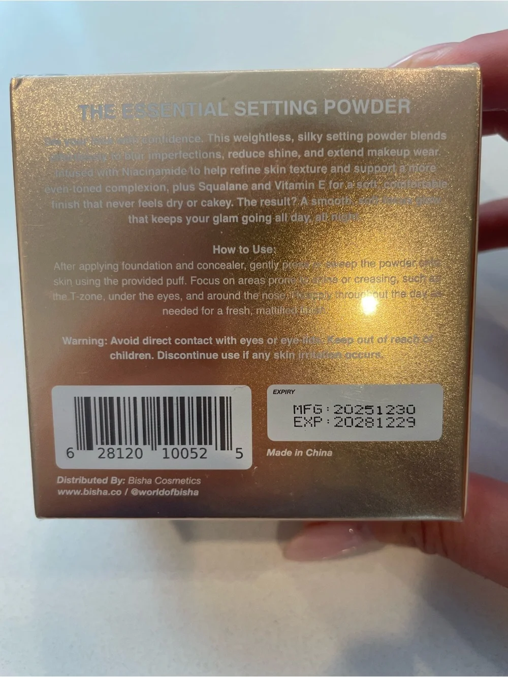 NWT NIB Bisha The Essential Setting Powder Houston Dark